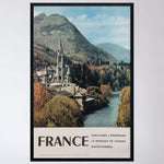 Vintage Mid-Century Hautes-Pyrénées Travel Poster (Large/Linen-Backed)