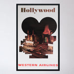 Western Airlines Vintage Hollywood Poster